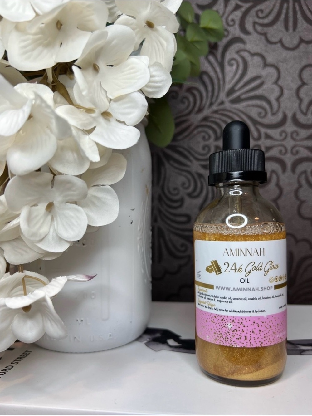 AMINNAH 24k Gold Glow Oil